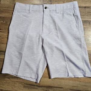 Callaway Men's Flat Front Shorts - Light Gray